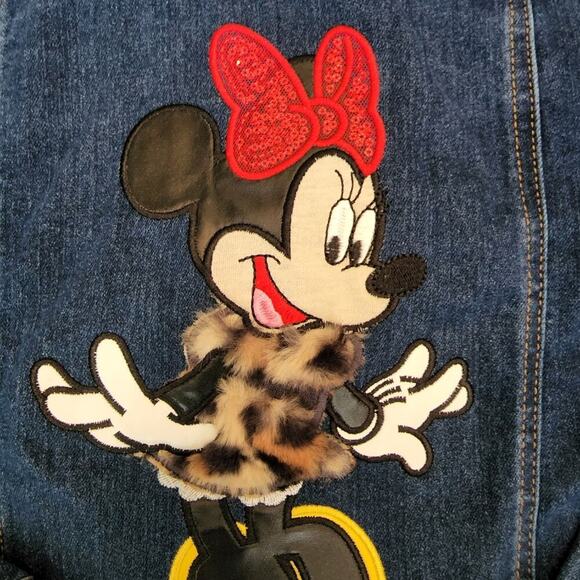 DISNEY MINNIE JEAN JACKET/RALPH LAUREN RED RIBBED SKIRT GIRLS SIZE 7/8 SEE TAGS - Picture 2 of 16